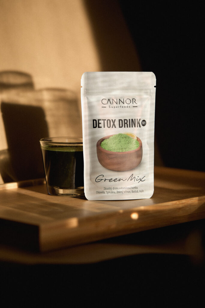 Detox drink 5v1, Green mix, mix zelených superpotravin CANNOR, 