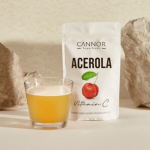 Acerola, vitamín C, přírodní vitamín C, acerola v prášku, Cannor Praha