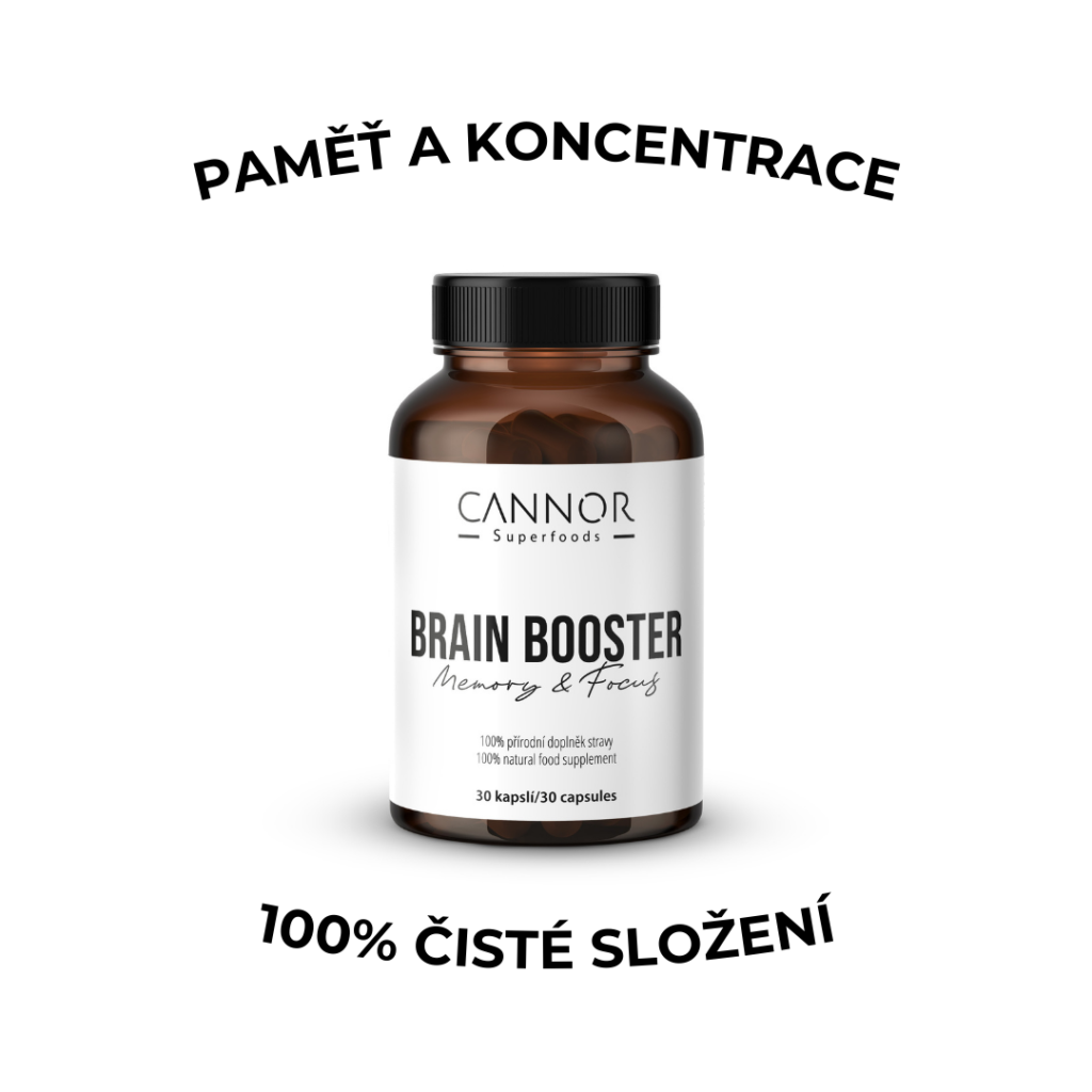 Cannor nutri: Brain Booster | Doplněk stravy | 100% přírodní | Paměť. Koncentrace. Pamatovák.