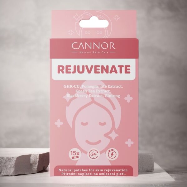 Rejuvenate, omlazení, náplasti na omlazení, beauty tape, náplasti na omlazení pleti, náplasti na omlazení těla, přírodní náplasti, bylinné náplasti Cannor, Praha