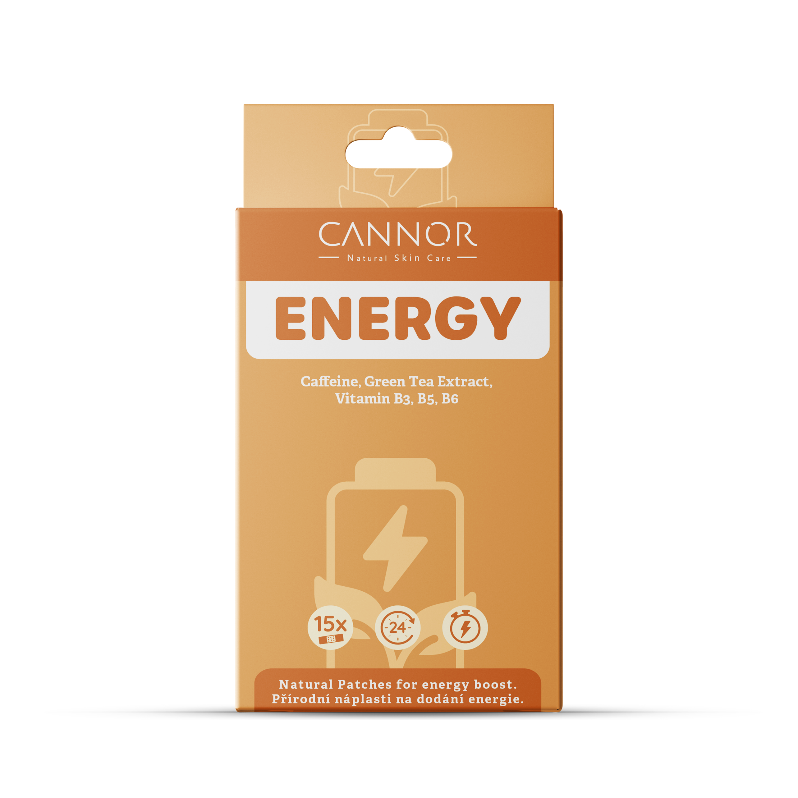 Energy, náplasti na energii, náplast na energii, přírodní náplasti Cannor, bylinné náplasti Praha, kofein, zelený čaj, vitamíny