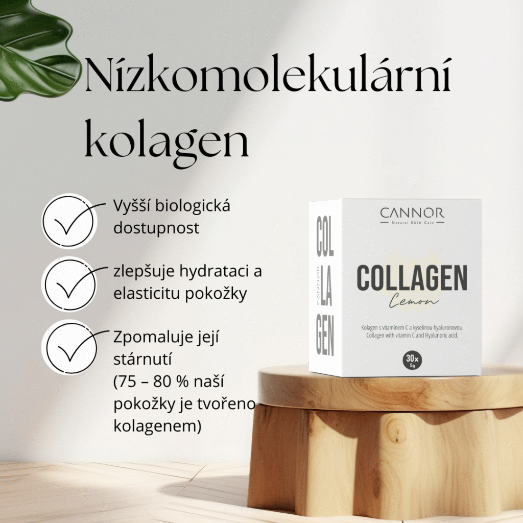 Kolagen na pleť, kolagen na klouby, nízkomolekulární kolagen, kolagen drink, Kolagen Praha Cannor