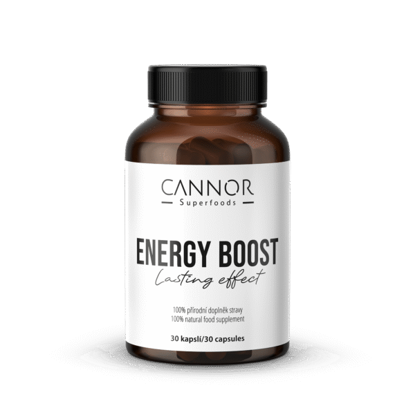 Energy Boost, doplněk stravy na energii, dlouhotrvající energie, přírodní doplněk stravy Cannor Praha