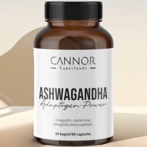 Ashwagandha, ashwagandha kořen, adaptogen, ashwagandha 450 mg Cannor